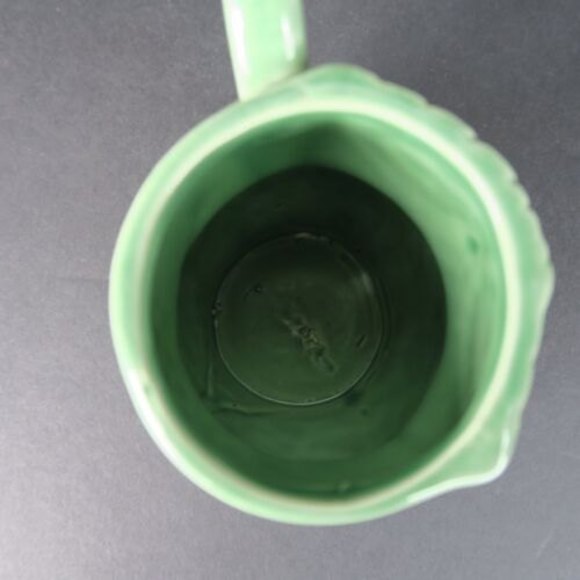 Pier 1 Imports 3D Green Floral Owl Hand Painted Glaze  Coffee Mug Cup 4.5” Tall - Picture 5 of 7